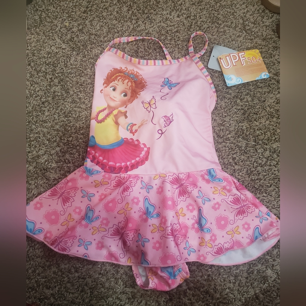 Disney Fancy Nancy Butterfly Swimsuit 5/6